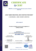 Сертификат ISO 50001:2018 – Система энергетического менеджмента (2025) Sertificate