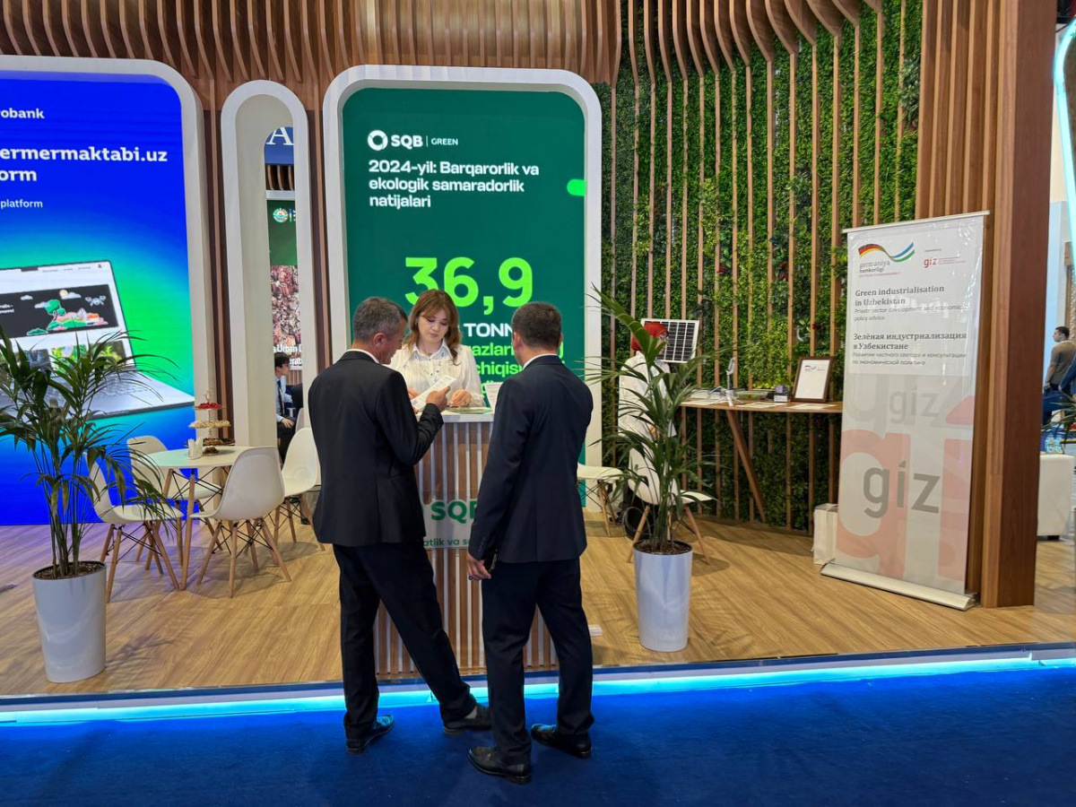 SQB “Eco Expo Central Asia 2025” ko‘rgazmasida: “yashil” rivojlanishga amaliy hissa